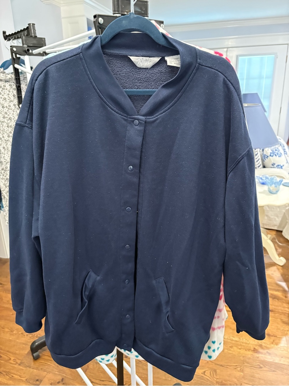 Blair Classic Navy Snap -Front Bomber style Jacket